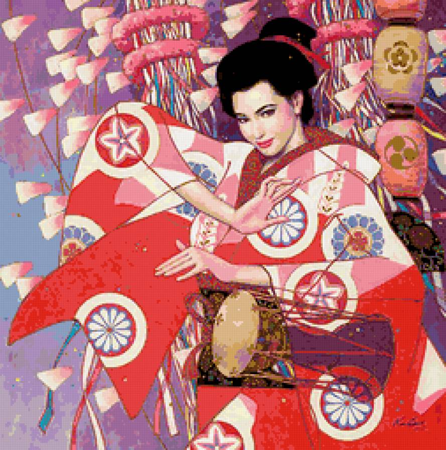 Гейша - девушки, красота - предпросмотр