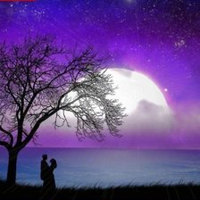 Схема вышивки «Влюбленная пара»