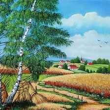 Схема вышивки «Летняя страда»