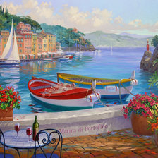 Схема вышивки «Италия Портофино»