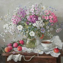 Схема вышивки «нежный натюрморт»