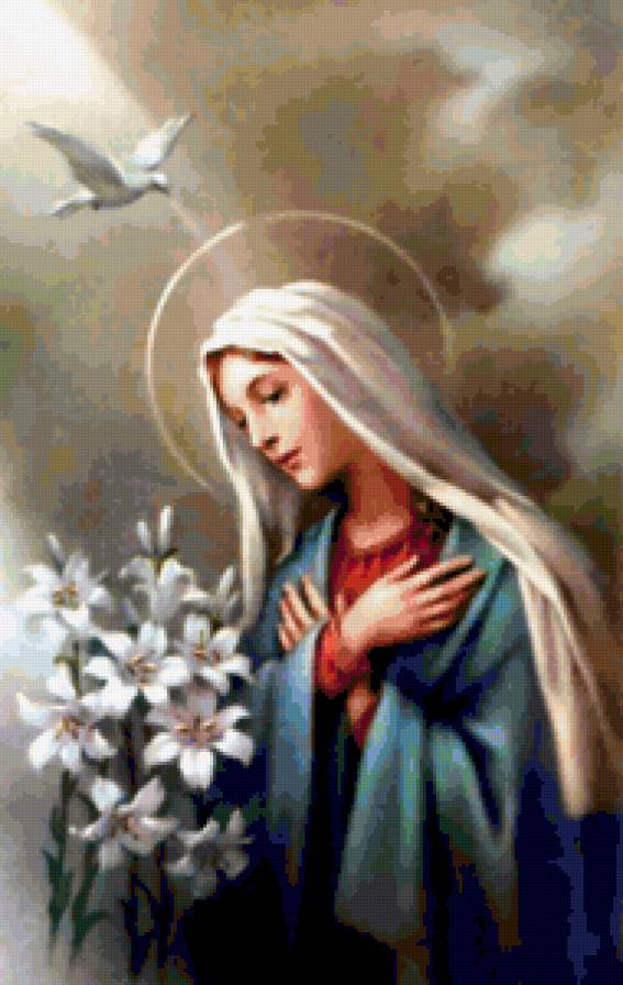 серия "религия" - религия.богородица.цветы.птица - предпросмотр