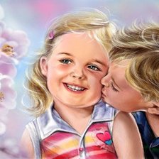 Схема вышивки «Дети»