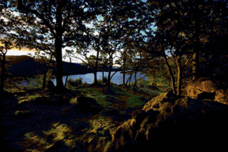 №337404 - вода, природа, лес, пейзаж - предпросмотр