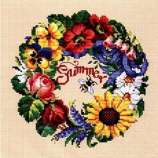 Схема вышивки «венок»
