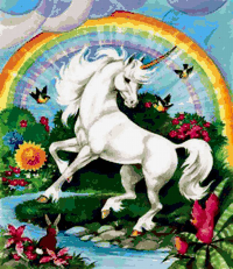 единорог - животные, единорог, для детей - предпросмотр