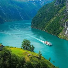 Схема вышивки «горы»