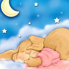 Схема вышивки «сон зайки»