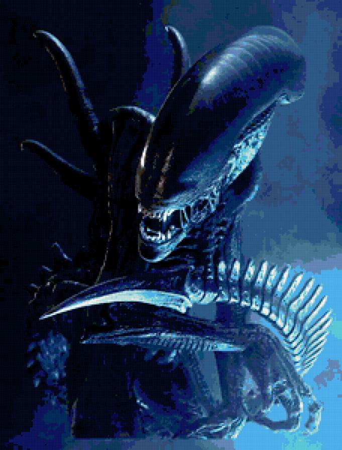 Чужой из фильма - чужой чудище ужасы - предпросмотр