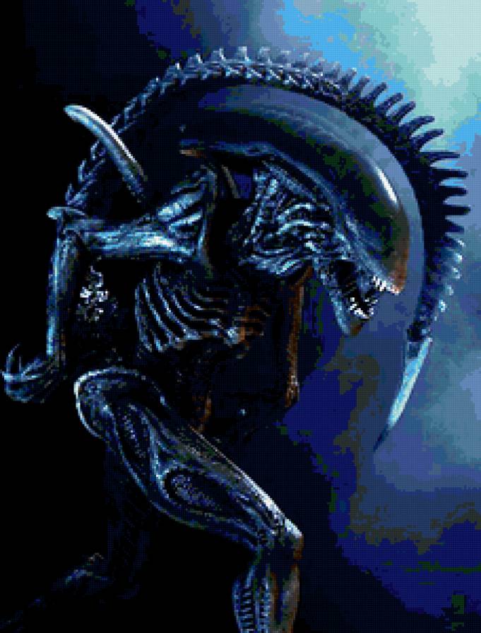 Чужой из фильма - чужой, чудище, ужасы - предпросмотр