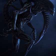 Схема вышивки «Чужой из фильма»