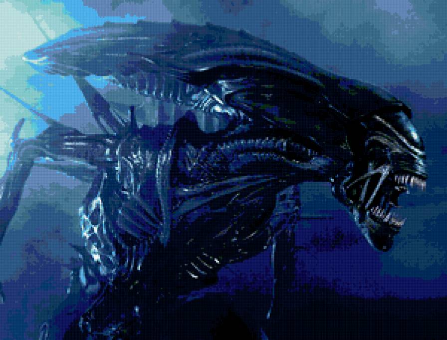 Чужой из фильма королева - чужой, ужасы, чудище - предпросмотр