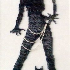 Схема вышивки «Девушка -кошка»