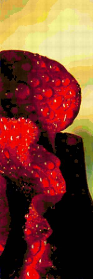 Роза-3 ( размер канвы 40х60) - красная, цветок, роза - предпросмотр