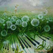 Схема вышивки «музыка природы»