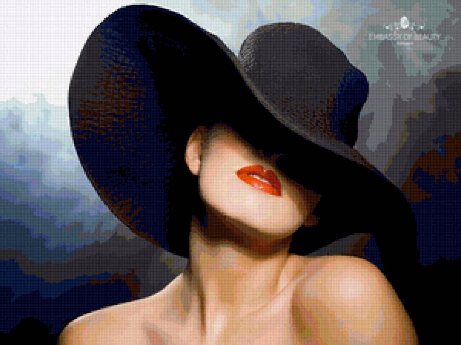 девушка шляпе - шляпка, девушка - предпросмотр