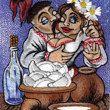 Схема вышивки «пара»