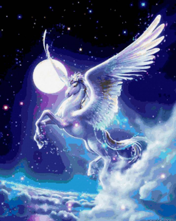 пегас - лошадь, пегас, фентези - предпросмотр