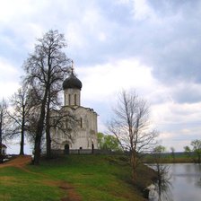 Схема вышивки «церквушка»