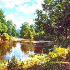 Схема вышивки «Родная природа»