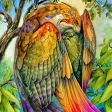 Схема вышивки «сказочные птицы»