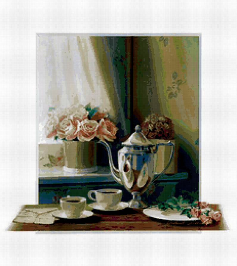 Цветочное настроение - натюрморт - предпросмотр