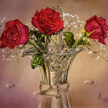 Схема вышивки «Розы»