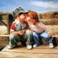 Схема вышивки «поцелуйчик»