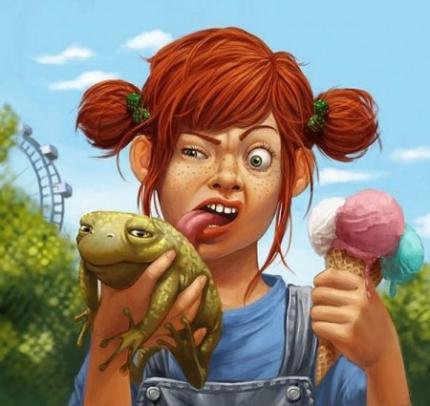 девочка - детская юмор дети - оригинал