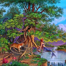 Схема вышивки «У Лукоморья»