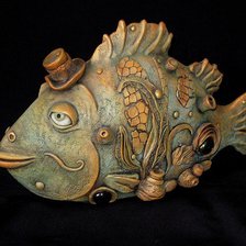 Схема вышивки «Рыбкин папа»