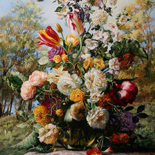 Схема вышивки «букет49»