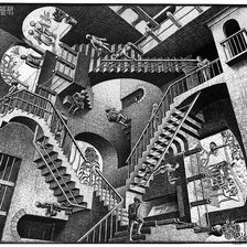 Схема вышивки «Эшер. Относительность»