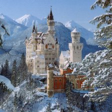 Схема вышивки «замък "Нойшвайнщайн" 2»