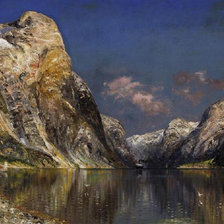 Схема вышивки «Горное Озеро»