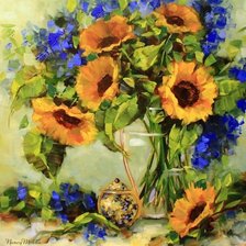 Схема вышивки «акварель»