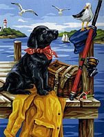 Схема вышивки «Щенок»