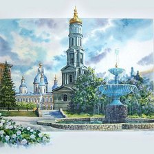 Схема вышивки «Харьков.Успенский собор»