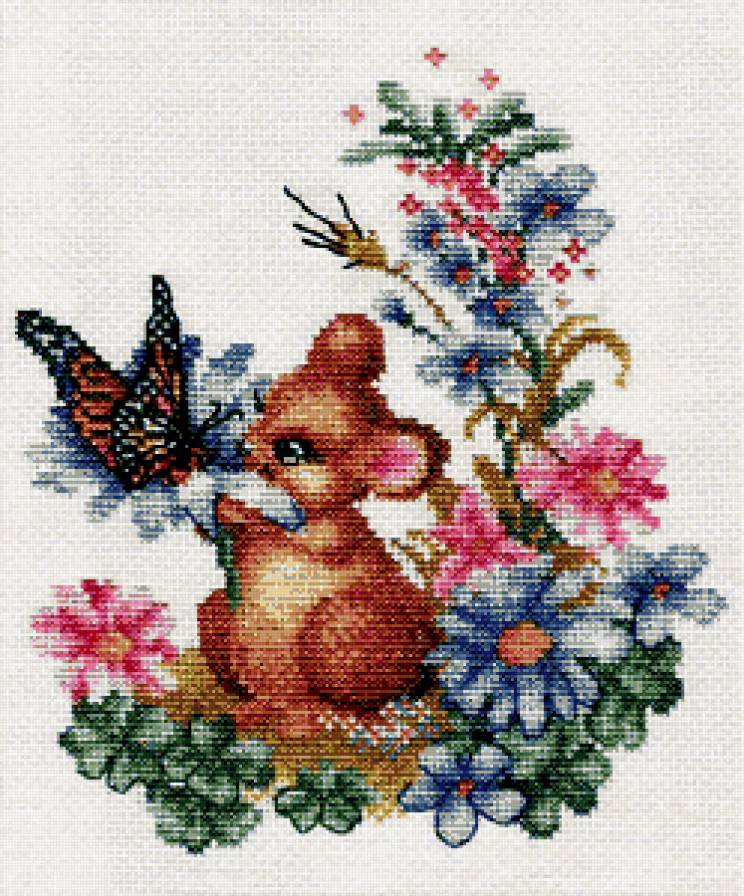 №339262 - растения, мышка, цветы, детям - предпросмотр