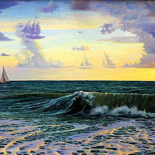 Схема вышивки «Морской пейзаж»