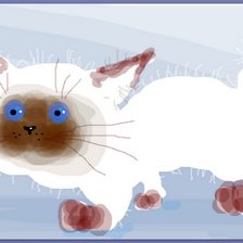 Схема вышивки «котенок»