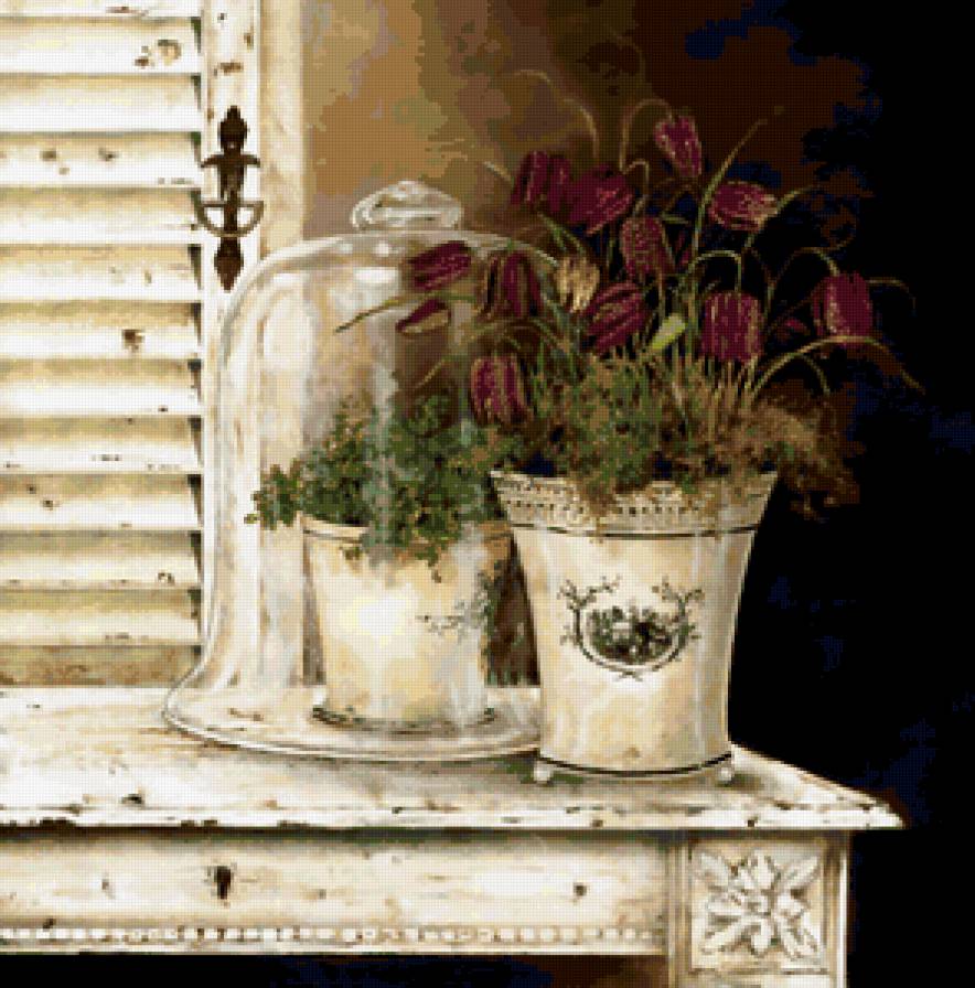 винтаж. - цветы., винтаж - предпросмотр