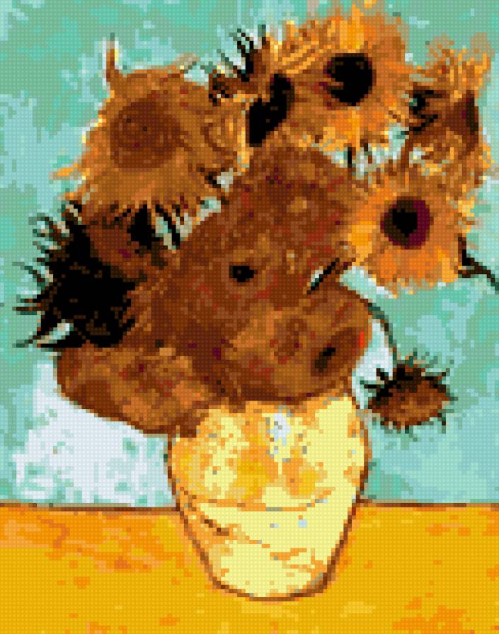 подсолнухи ван-гога - пинакотека, мюнхен, ван-гог - предпросмотр