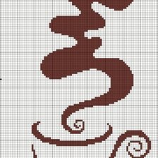 Схема вышивки «кофе 4»