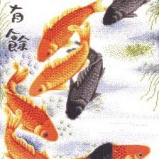 Схема вышивки «9 карпов»