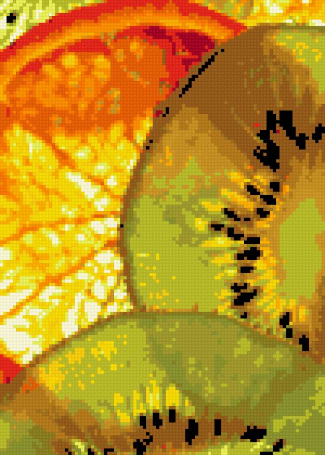 Апельсин и киви - предпросмотр