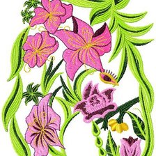 Схема вышивки «Цветочная лошадка»