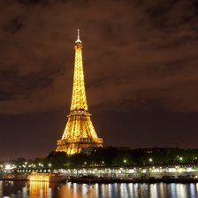 Схема вышивки «Эйфелева Башня»