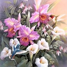 Схема вышивки «Цветы»