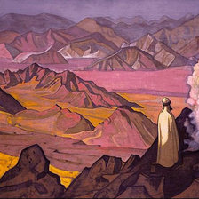 Схема вышивки «Рерих_Магомед на горе Хира»